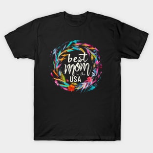 Best Mom in the USA, mothers day gift ideas, USA, watercolor T-Shirt